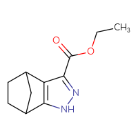 Chemical structure of ethyl 3,4-diazatricyclo[5.2.1.0²,⁶]deca-2(6),4-diene-5-carboxylate - CSSB00049445507