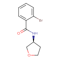 Chemical structure of 2-bromo-N-[(3S)-oxolan-3-yl]benzamide - CSSB01992555239