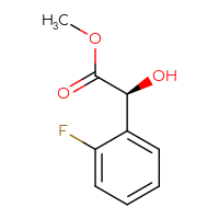 Chemical structure of methyl (2S)-2-(2-fluorophenyl)-2-hydroxyacetate - CSSB00010365393