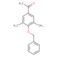 Chemical structure of 1-[4-(benzyloxy)-3,5-dimethylphenyl]ethan-1-one - CSSB00030801963