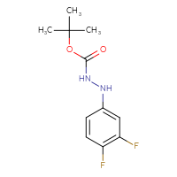 Chemical structure of N'-(3,4-difluorophenyl)(tert-butoxy)carbohydrazide - CSSB14948316174