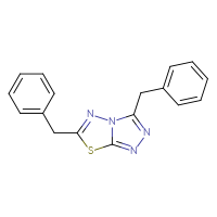 Chemical structure of dibenzyl-[1,2,4]triazolo[3,4-b][1,3,4]thiadiazole - CSSB00121638218