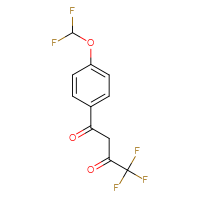 Chemical structure of 1-[4-(difluoromethoxy)phenyl]-4,4,4-trifluorobutane-1,3-dione - CSSB00015197514