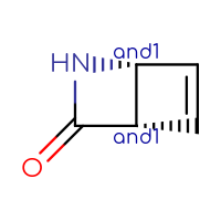 Chemical structure of rac-(1R,4S)-2-azabicyclo[2.2.0]hex-5-en-3-one - CSSB02125423538
