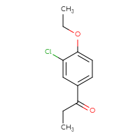 Chemical structure of 1-(3-chloro-4-ethoxyphenyl)propan-1-one - CSSB00010181824