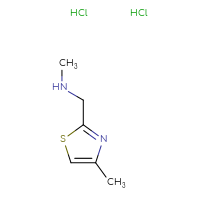 Chemical structure of methyl[(4-methyl-1,3-thiazol-2-yl)methyl]amine dihydrochloride - CSSB00015187785