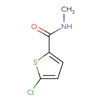 Chemical structure of 5-chloro-N-methylthiophene-2-carboxamide - CSSB00000159843