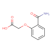 Chemical structure of 2-(2-carbamoylphenoxy)acetic acid - CSSB00000182327