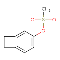 Chemical structure of bicyclo[4.2.0]octa-1,3,5-trien-3-yl methanesulfonate - CSSB07109593261