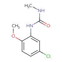 Chemical structure of 1-(5-chloro-2-methoxyphenyl)-3-methylurea - CSSB00011257052