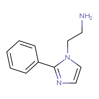 Chemical structure of 2-(2-phenyl-1H-imidazol-1-yl)ethan-1-amine - CSSB00011409543