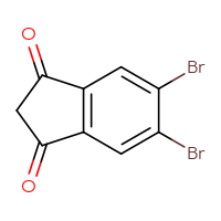 Chemical structure of 5,6-dibromo-2,3-dihydro-1H-indene-1,3-dione - CSSB09891947169