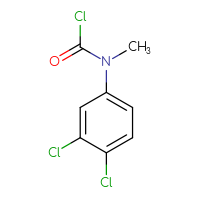 Chemical structure of N-(3,4-dichlorophenyl)-N-methylcarbamoyl chloride - CSSB00033593628