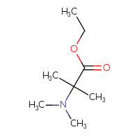 Chemical structure of ethyl 2-(dimethylamino)-2-methylpropanoate - CSSB00016235406