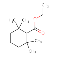 Chemical structure of ethyl 2,2,6,6-tetramethylcyclohexane-1-carboxylate - CSSB14965984093