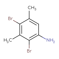 Chemical structure of 2,4-dibromo-3,5-dimethylaniline - CSSB00012361291