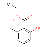 Chemical structure of ethyl 2-hydroxy-6-(hydroxymethyl)benzoate - CSSB00009842394