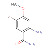Chemical structure of 2-amino-5-bromo-4-methoxybenzamide - CSSB00107972425
