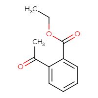 Chemical structure of ethyl 2-acetylbenzoate - CSSB00000042901