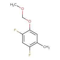 Chemical structure of 1,5-difluoro-2-(methoxymethoxy)-4-methylbenzene - CSSB09890729132
