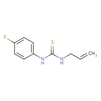 Chemical structure of 1-(4-fluorophenyl)-3-(prop-2-en-1-yl)thiourea - CSSB00000004845