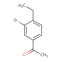 Chemical structure of 1-(3-bromo-4-ethylphenyl)ethan-1-one - CSSB00010181107