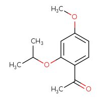 Chemical structure of 1-[4-methoxy-2-(propan-2-yloxy)phenyl]ethan-1-one - CSSB00000170183