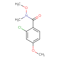 Chemical structure of 2-chloro-N,4-dimethoxy-N-methylbenzamide - CSSB00156223361
