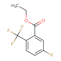 Chemical structure of ethyl 5-fluoro-2-(trifluoromethyl)benzoate - CSSB00010164419