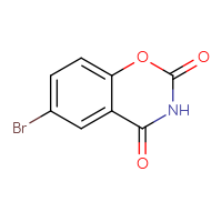Chemical structure of 6-bromo-3,4-dihydro-2H-1,3-benzoxazine-2,4-dione - CSSB00000725568