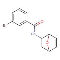 Chemical structure of 3-bromo-N-{7-oxabicyclo[2.2.1]hept-5-en-2-yl}benzamide - CSSB01157596087