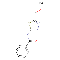 Chemical structure of N-[5-(methoxymethyl)-1,3,4-thiadiazol-2-yl]benzamide - CSSB00102626215