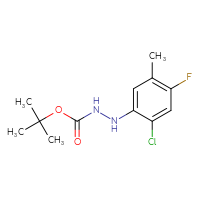 Chemical structure of N'-(2-chloro-4-fluoro-5-methylphenyl)(tert-butoxy)carbohydrazide - CSSB21331811988