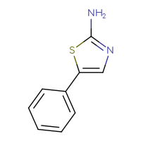 Chemical structure of 5-phenyl-1,3-thiazol-2-amine - CSSB00000738507