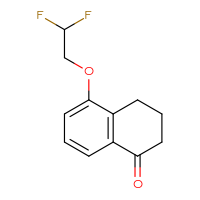 Chemical structure of 5-(2,2-difluoroethoxy)-1,2,3,4-tetrahydronaphthalen-1-one - CSSB00012290093