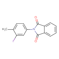 Chemical structure of 2-(3-iodo-4-methylphenyl)-2,3-dihydro-1H-isoindole-1,3-dione - CSSB00016111967