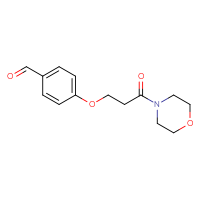 Chemical structure of 4-[3-(morpholin-4-yl)-3-oxopropoxy]benzaldehyde - CSSB02010922023