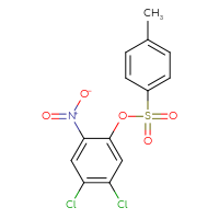 Chemical structure of 4,5-dichloro-2-nitrophenyl 4-methylbenzene-1-sulfonate - CSSB00153818619