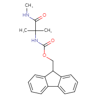 Chemical structure of (9H-fluoren-9-yl)methyl N-[1-methyl-1-(methylcarbamoyl)ethyl]carbamate - CSSB00113615074