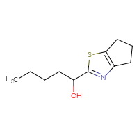 Chemical structure of 1-{4H,5H,6H-cyclopenta[d][1,3]thiazol-2-yl}pentan-1-ol - CSSB00117723801