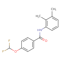 Chemical structure of 4-(difluoromethoxy)-N-(2,3-dimethylphenyl)benzamide - CSSB00027985294
