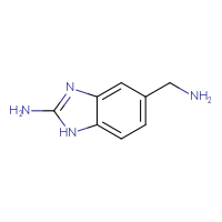 Chemical structure of 5-(aminomethyl)-1H-1,3-benzodiazol-2-amine - CSSB00013038389