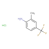 Chemical structure of 2-methyl-4-(trifluoromethyl)aniline hydrochloride - CSSB00102669919