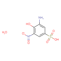 Chemical structure of 3-amino-4-hydroxy-5-nitrobenzene-1-sulfonic acid hydrate - CSSB00012022532