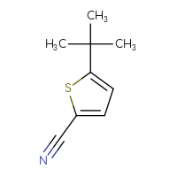 Chemical structure of 5-tert-butylthiophene-2-carbonitrile - CSSB00011997043