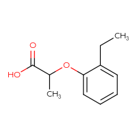 Chemical structure of 2-(2-ethylphenoxy)propanoic acid - CSSB00000750792