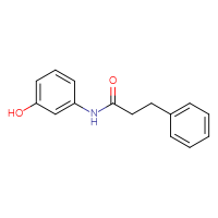 Chemical structure of N-(3-hydroxyphenyl)-3-phenylpropanamide - CSSB00000584475