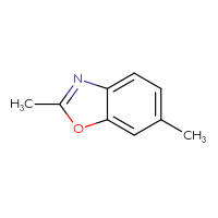 Chemical structure of 2,6-dimethyl-1,3-benzoxazole - CSSB00000066264