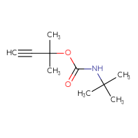 Chemical structure of 2-methylbut-3-yn-2-yl N-tert-butylcarbamate - CSSB00010521270