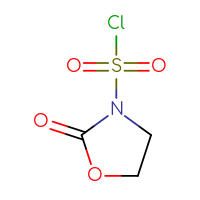 Chemical structure of 2-oxo-1,3-oxazolidine-3-sulfonyl chloride - CSSB00000045166